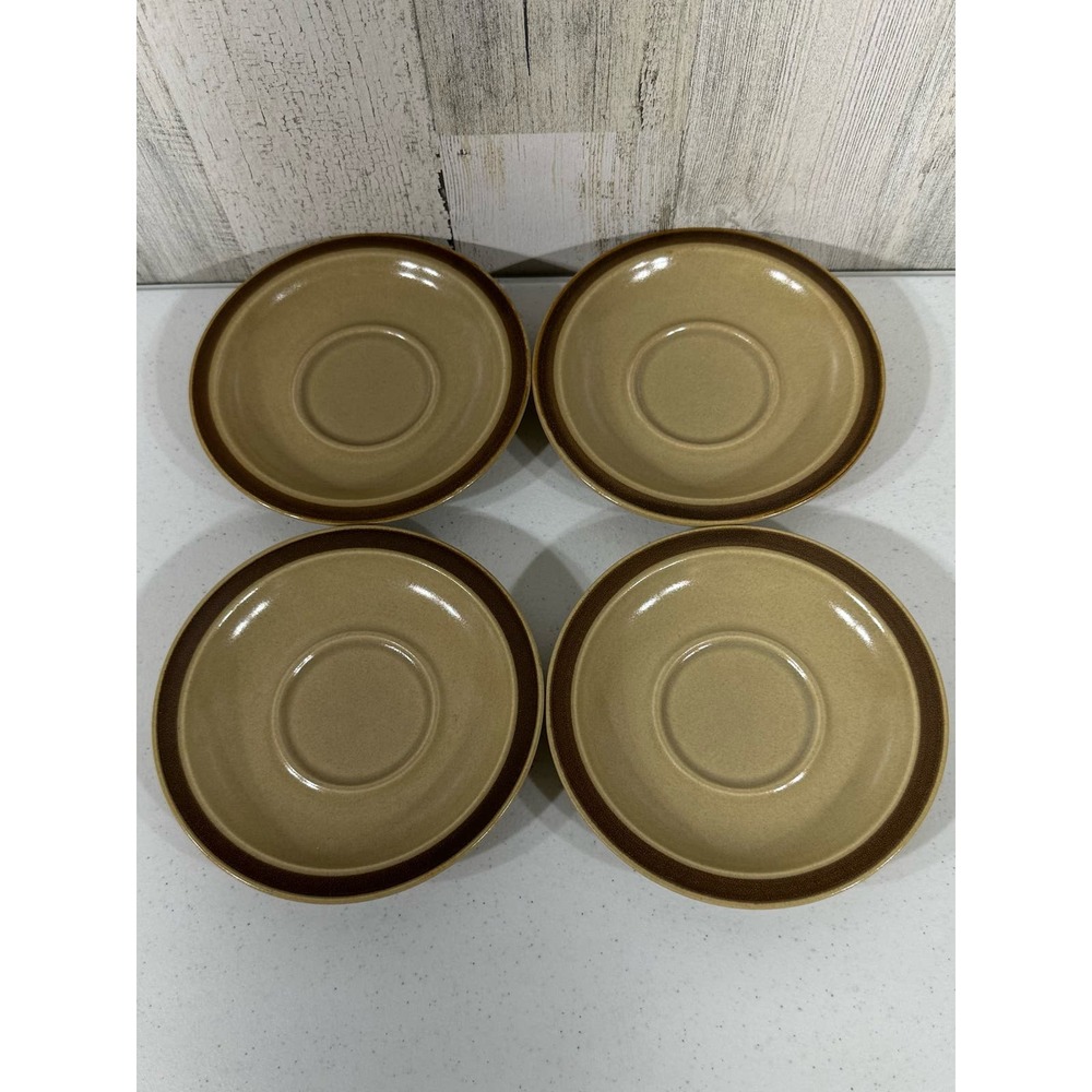 Hearthside Stoneware Dogwood 4 Cups 4 Saucers Hand Painted Japan MCM - Picture 5 of 16